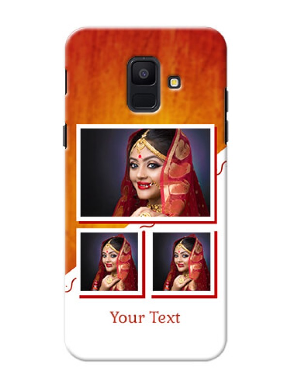 Custom Samsung Galaxy A6 2018 Wedding Memories Mobile Cover Design