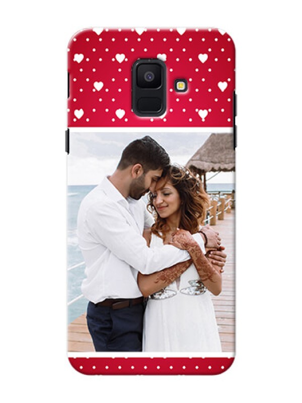 Custom Samsung Galaxy A6 2018 Beautiful Hearts Mobile Case Design