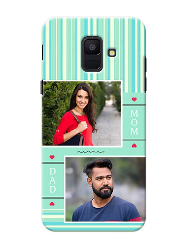 Custom Samsung Galaxy A6 2018 mom and dad image holder Design