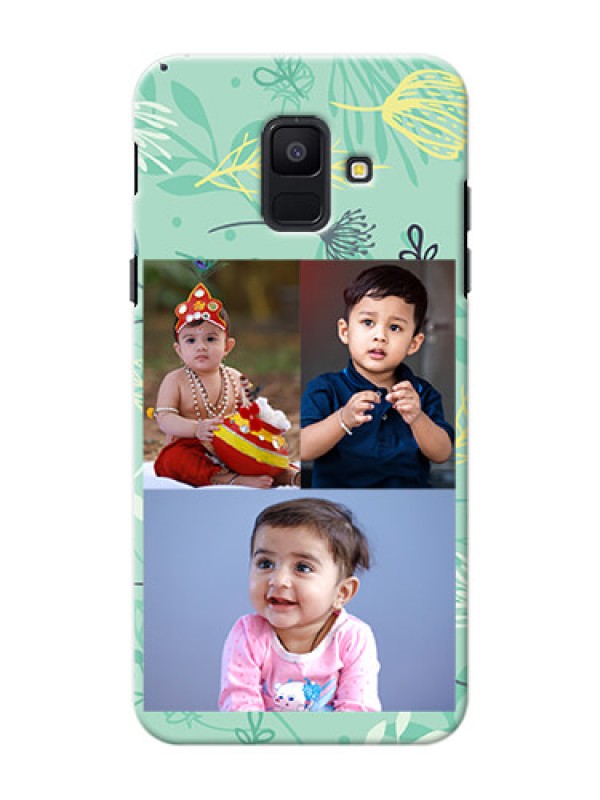 Custom Samsung Galaxy A6 2018 family is forever design with floral pattern Design