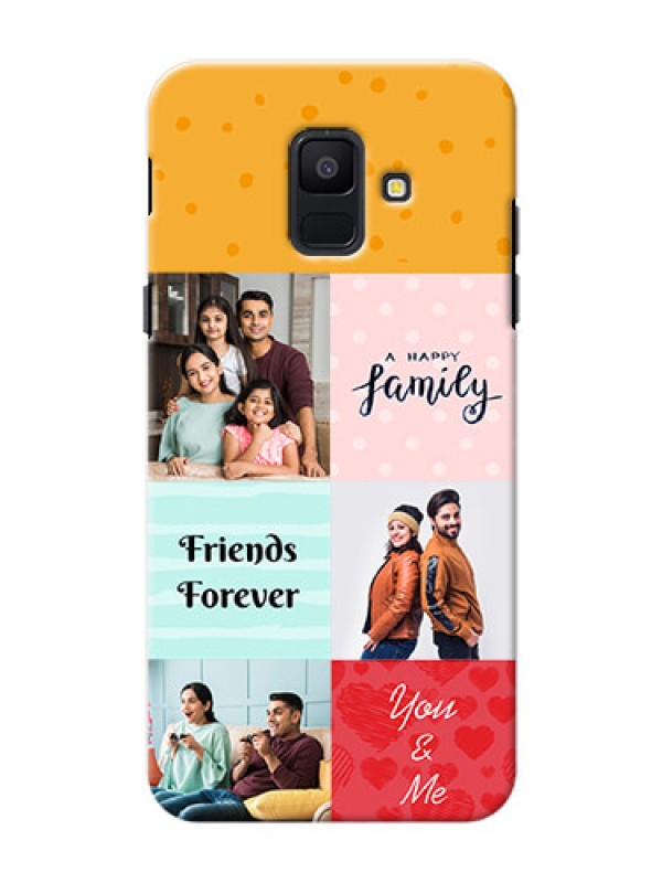 Custom Samsung Galaxy A6 2018 4 image holder with multiple quotations Design