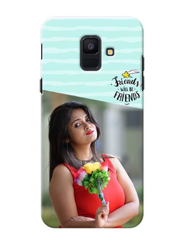 Custom Samsung Galaxy A6 2018 2 image holder with friends icon Design
