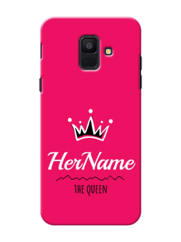 Custom Galaxy A6 2018 Queen Phone Case with Name