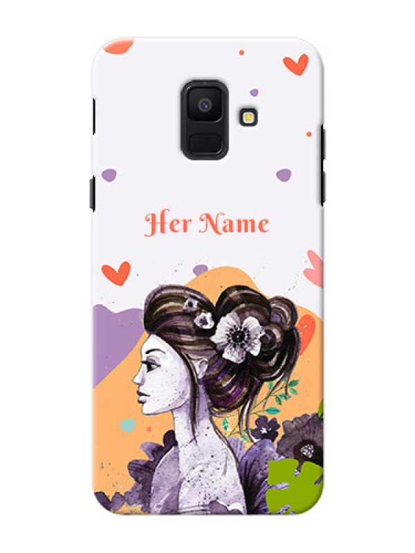 Custom Galaxy A6 2018 Custom Mobile Case with Woman And Nature Design