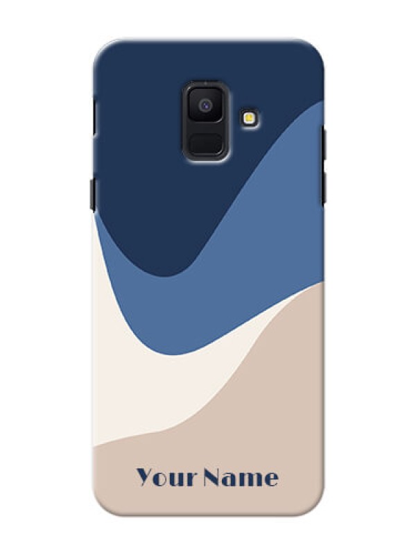 Custom Galaxy A6 2018 Back Covers: Abstract Drip Art Design