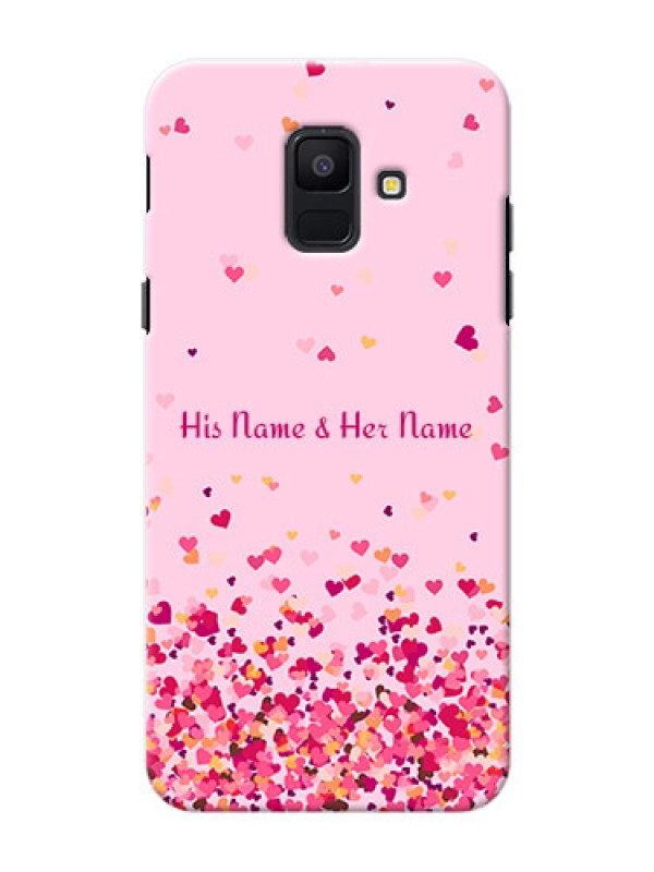 Custom Galaxy A6 2018 Phone Back Covers: Floating Hearts Design