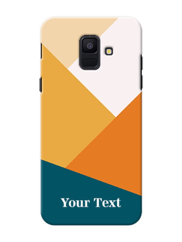 Custom Galaxy A6 2018 Custom Phone Cases: Stacked Multi-colour Design
