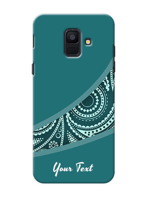 Custom Galaxy A6 2018 Custom Phone Covers: semi visible floral Design
