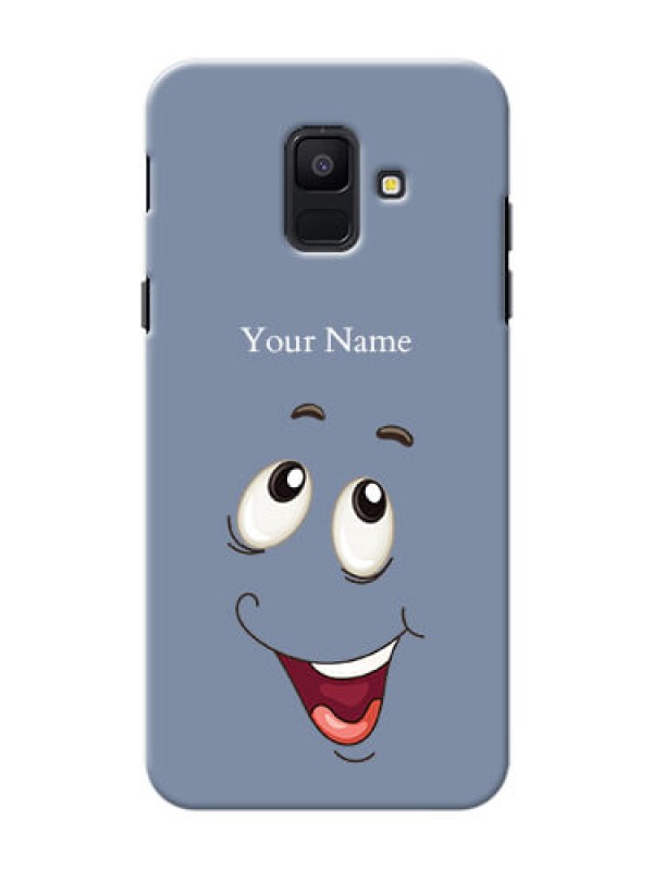 Custom Galaxy A6 2018 Phone Back Covers: Laughing Cartoon Face Design