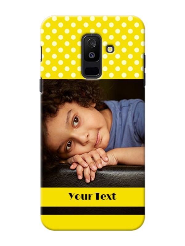 Custom Samsung Galaxy A6 Plus 2018 Bright Yellow Mobile Case Design