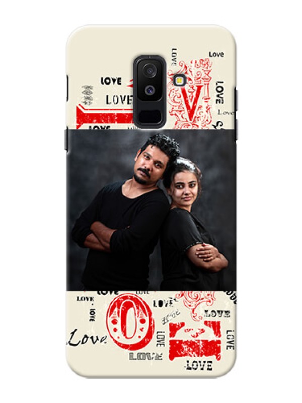 Custom Samsung Galaxy A6 Plus 2018 Lovers Picture Upload Mobile Case Design