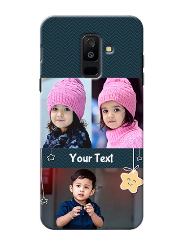Custom Samsung Galaxy A6 Plus 2018 3 image holder with hanging stars Design