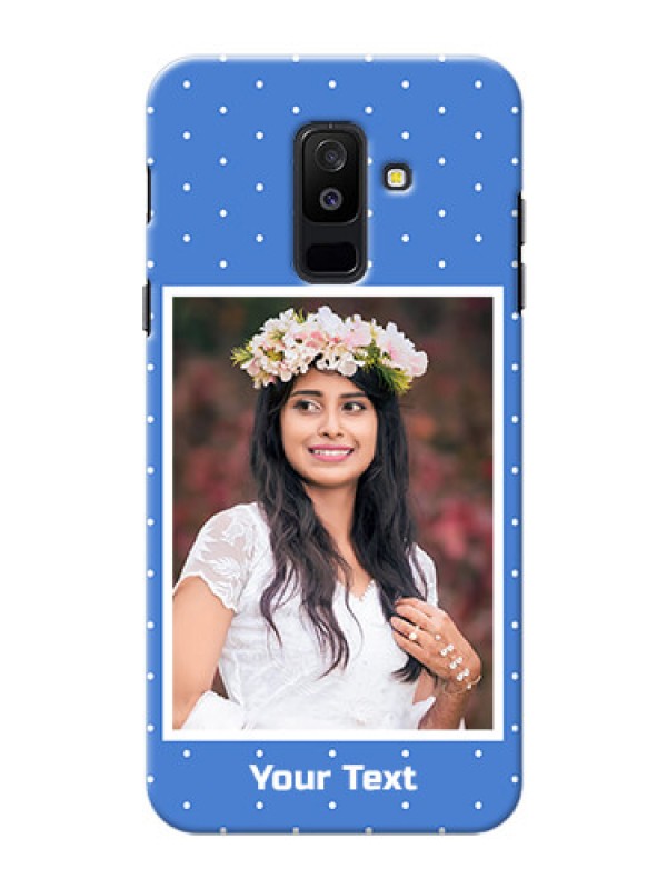 Custom Samsung Galaxy A6 Plus 2018 2 image holder polka dots Design
