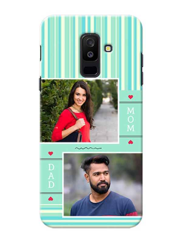 Custom Samsung Galaxy A6 Plus 2018 mom and dad image holder Design