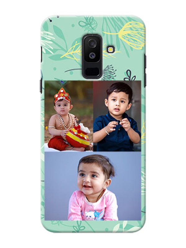 Custom Samsung Galaxy A6 Plus 2018 family is forever design with floral pattern Design