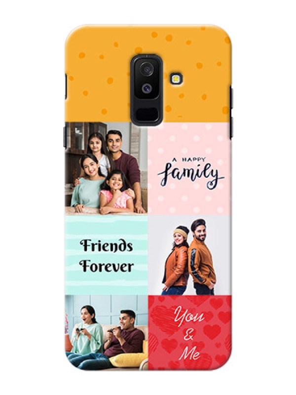 Custom Samsung Galaxy A6 Plus 2018 4 image holder with multiple quotations Design