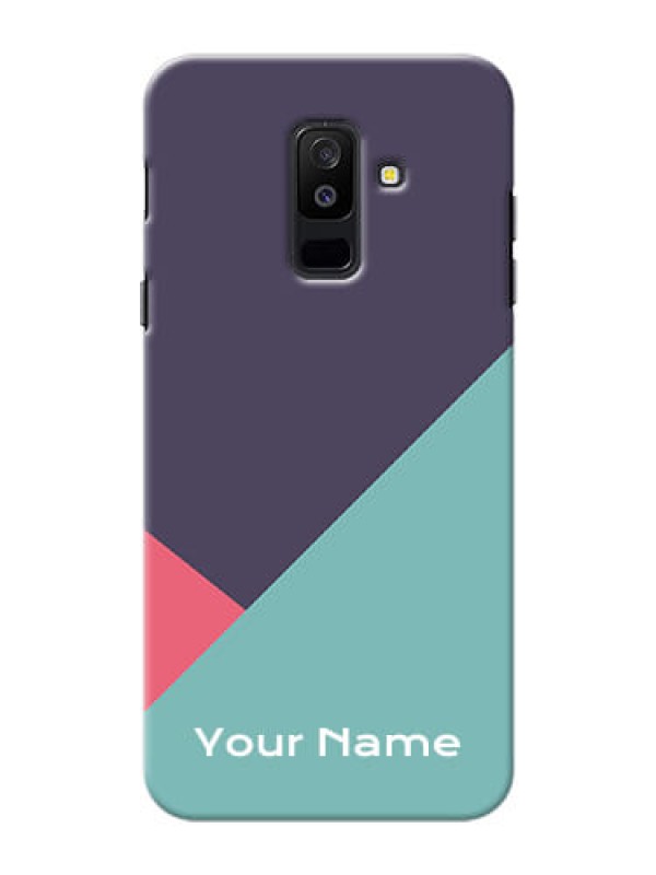 Custom Galaxy A6 Plus 2018 Custom Phone Cases: Tri  Color abstract Design