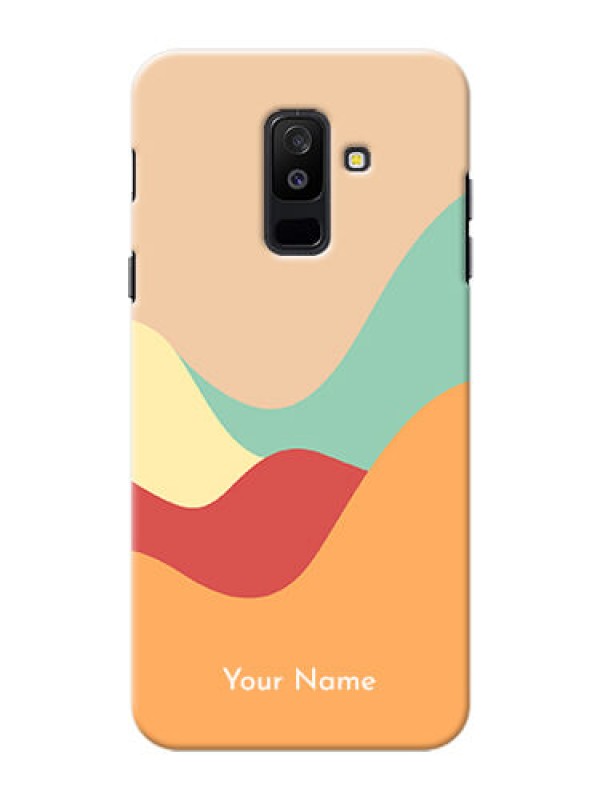 Custom Galaxy A6 Plus 2018 Custom Mobile Case with Ocean Waves Multi-colour Design