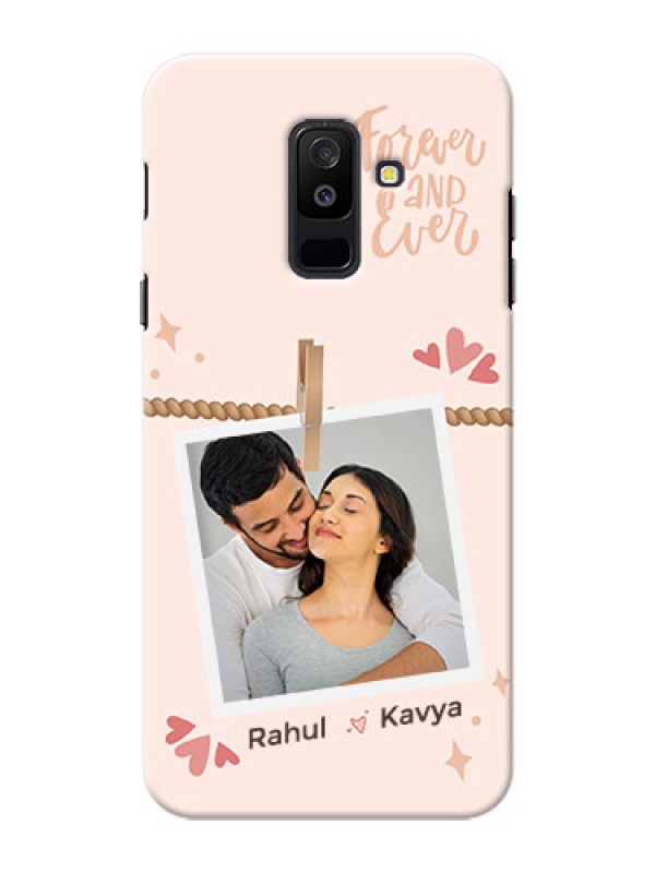Custom Galaxy A6 Plus 2018 Phone Back Covers: Forever and ever love Design