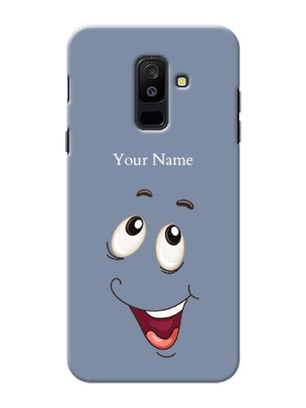Custom Galaxy A6 Plus 2018 Phone Back Covers: Laughing Cartoon Face Design