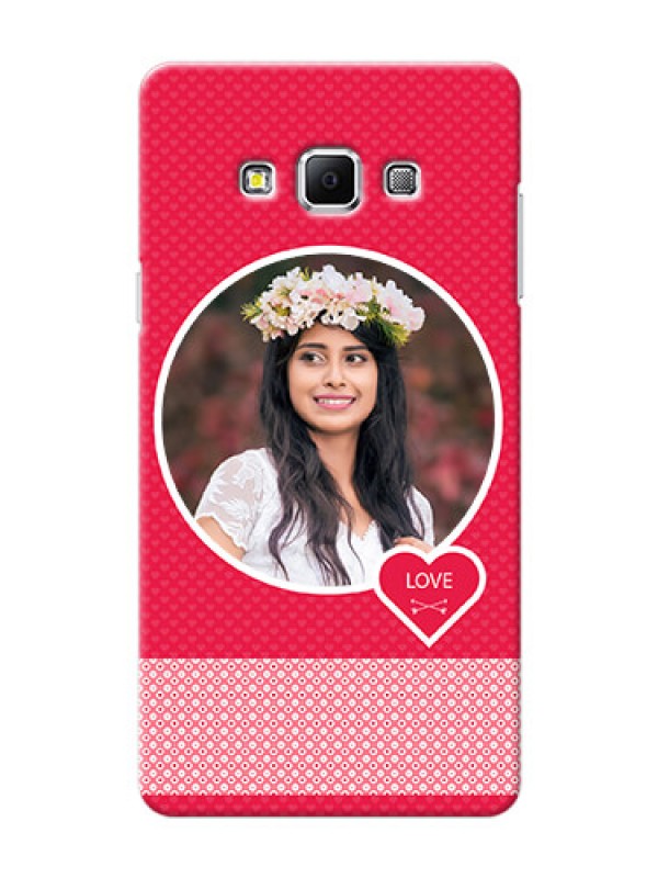 Custom Samsung Galaxy A7 (2015) Pink Design Pattern Mobile Case Design