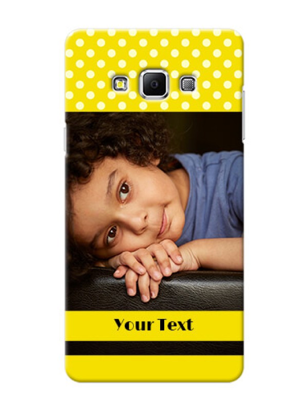 Custom Samsung Galaxy A7 (2015) Bright Yellow Mobile Case Design