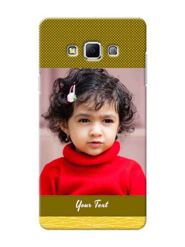 Custom Samsung Galaxy A7 (2015) Simple Green Colour Mobile Case Design