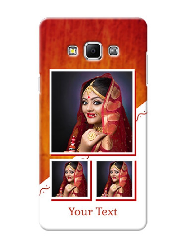 Custom Samsung Galaxy A7 (2015) Wedding Memories Mobile Cover Design