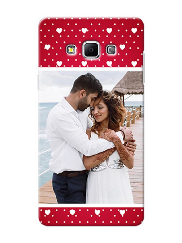 Custom Samsung Galaxy A7 (2015) Beautiful Hearts Mobile Case Design