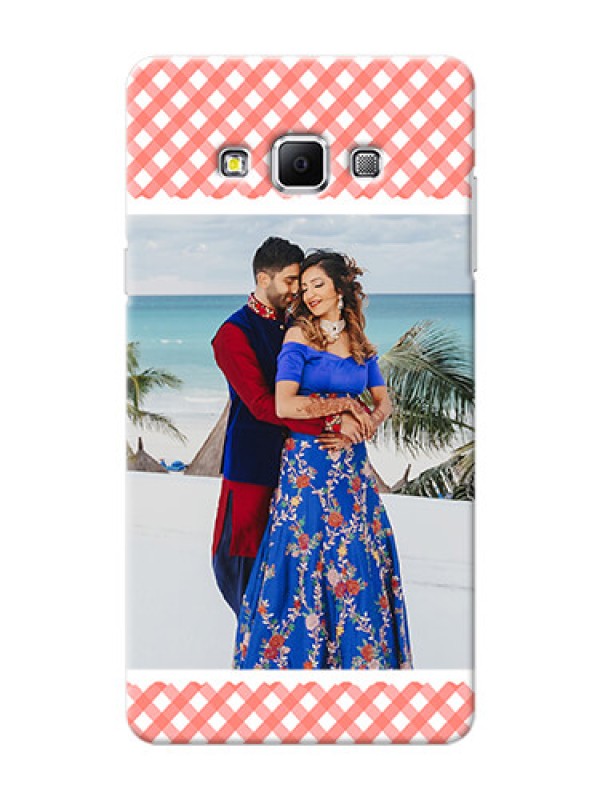 Custom Samsung Galaxy A7 (2015) Pink Pattern Mobile Case Design