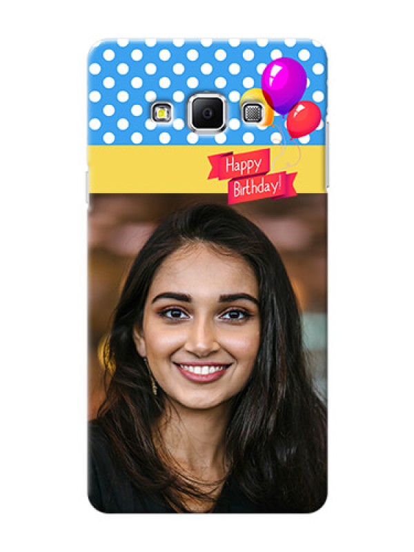 Custom Samsung Galaxy A7 (2015) Happy Birthday Mobile Back Cover Design
