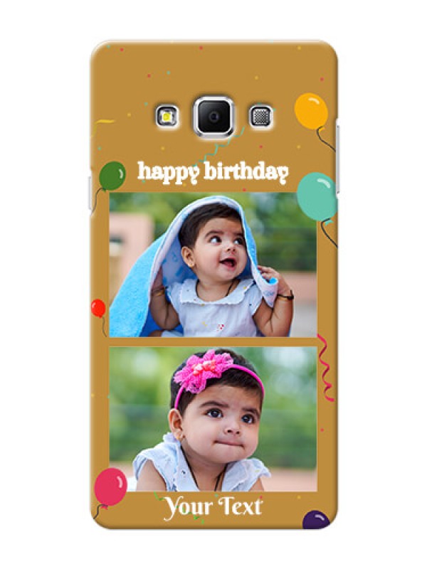 Custom Samsung Galaxy A7 (2015) 2 image holder with birthday celebrations Design