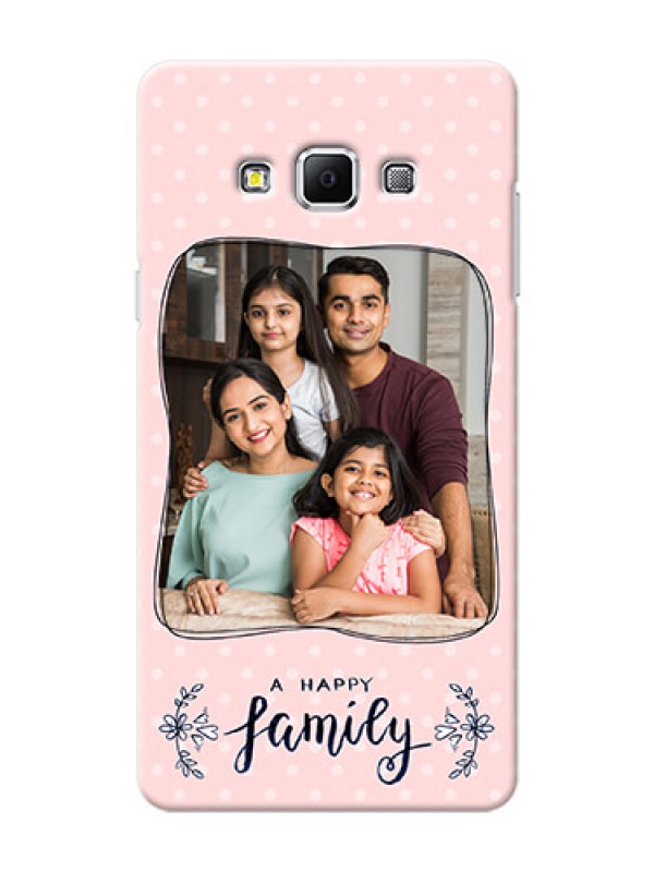 Custom Samsung Galaxy A7 (2015) A happy family with polka dots Design