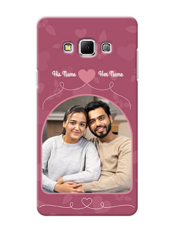 Custom Samsung Galaxy A7 (2015) love floral backdrop Design