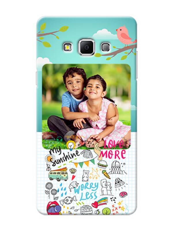 Custom Samsung Galaxy A7 (2015) love doodle Design