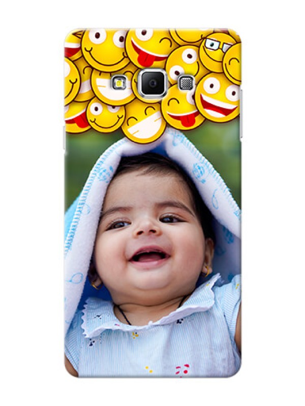 Custom Samsung Galaxy A7 (2015) smileys pattern Design