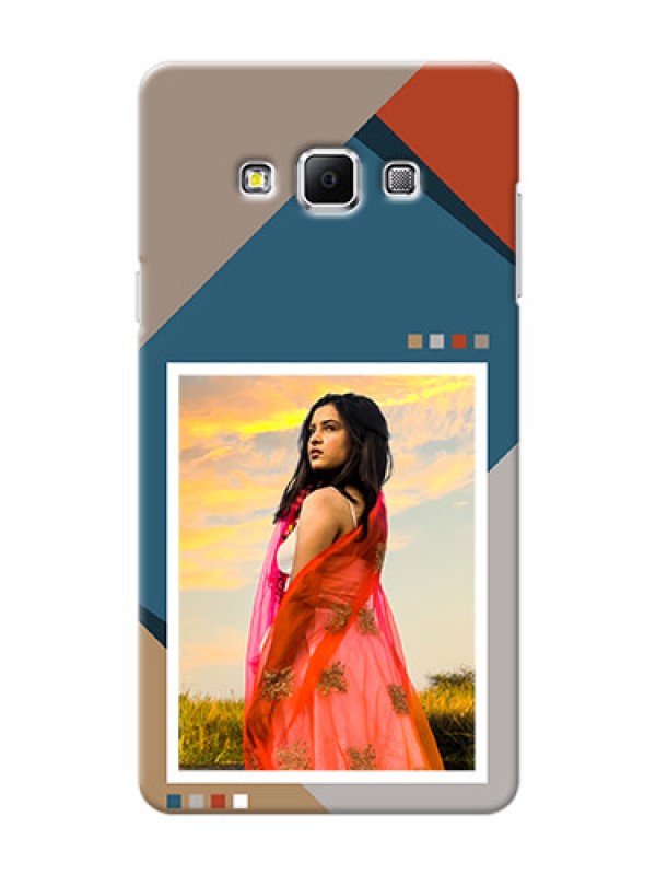 Custom Galaxy A7 (2015) Mobile Back Covers: Retro color pallet Design