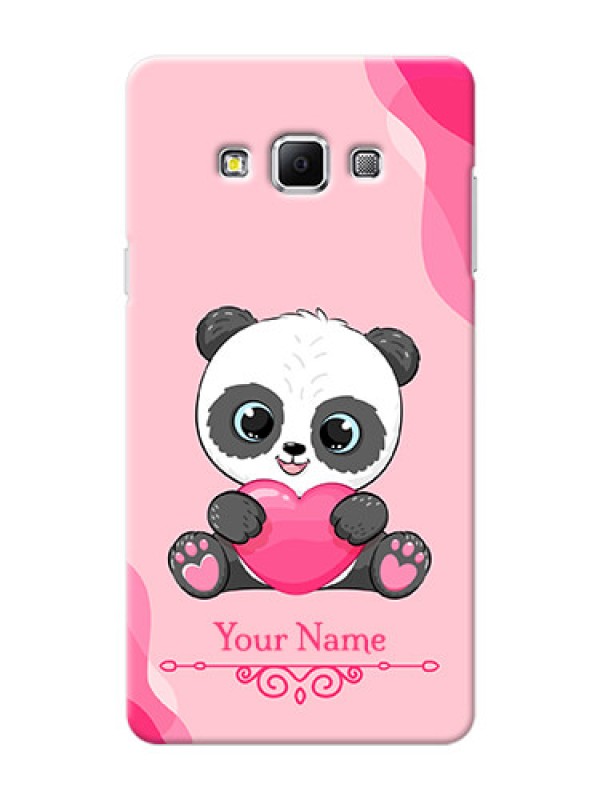 Custom Galaxy A7 (2015) Mobile Back Covers: Cute Panda Design