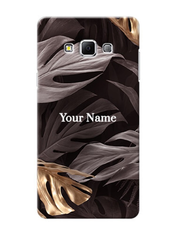 Custom Galaxy A7 (2015) Mobile Back Covers: Wild Leaves digital paint Design