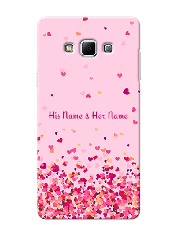 Custom Galaxy A7 (2015) Phone Back Covers: Floating Hearts Design