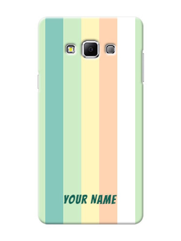 Custom Galaxy A7 (2015) Back Covers: Multi-colour Stripes Design