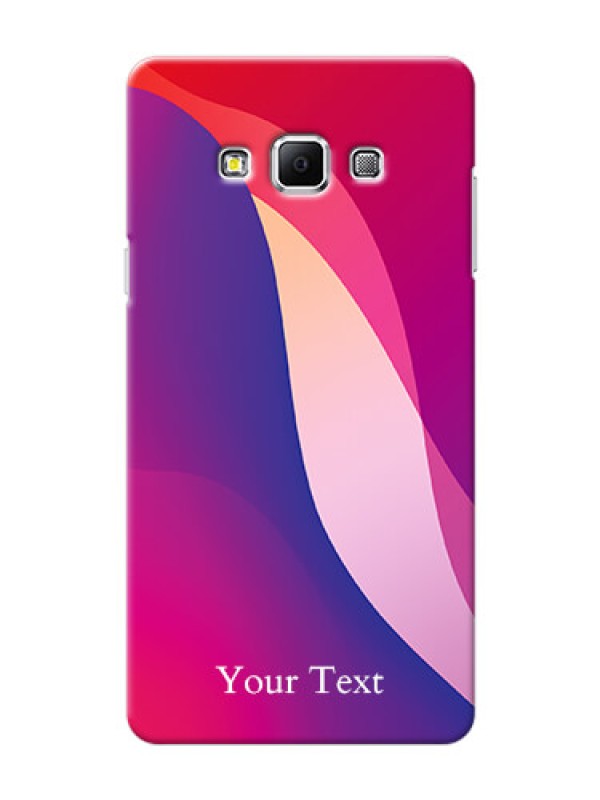 Custom Galaxy A7 (2015) Mobile Back Covers: Digital abstract Overlap Design