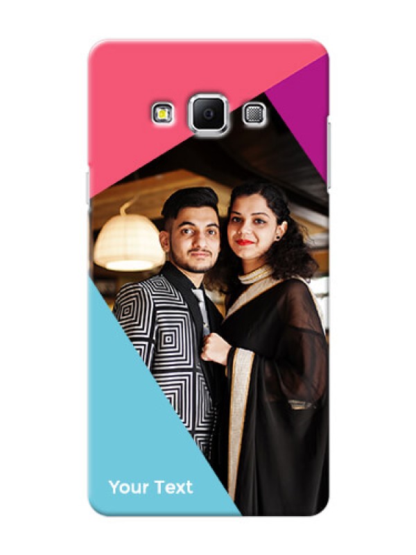 Custom Galaxy A7 (2015) Custom Phone Cases: Stacked Triple colour Design