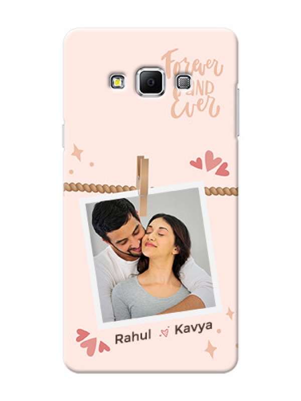 Custom Galaxy A7 (2015) Phone Back Covers: Forever and ever love Design