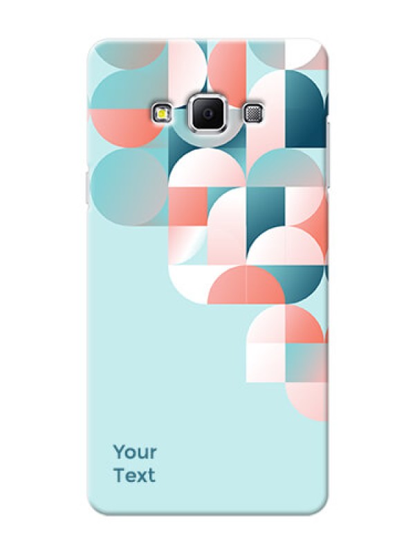 Custom Galaxy A7 (2015) Back Covers: Stylish Semi-circle Pattern Design