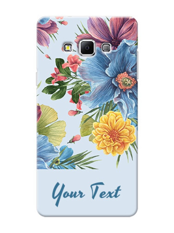 Custom Galaxy A7 (2015) Custom Phone Cases: Stunning Watercolored Flowers Painting Design