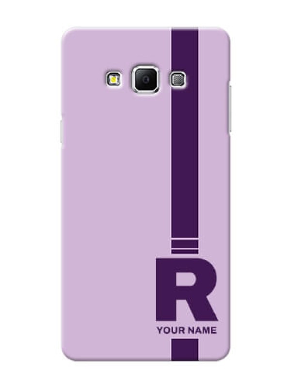 Custom Galaxy A7 (2015) Custom Phone Covers: Simple dual tone stripe with name  Design