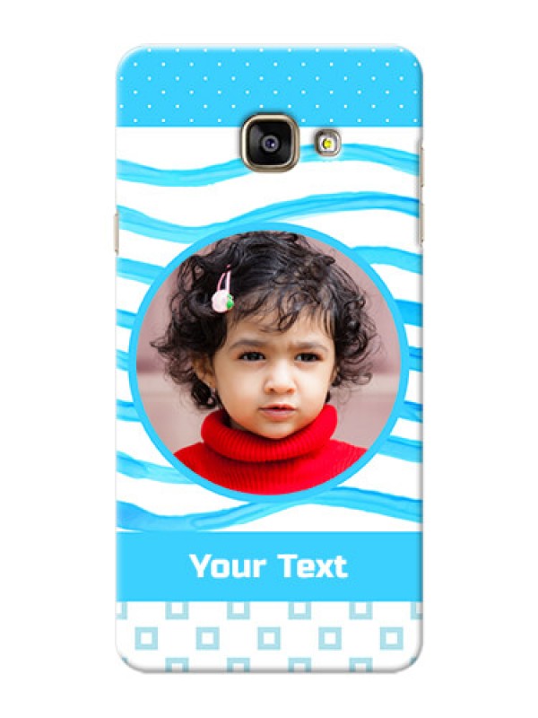 Custom Samsung Galaxy A7 (2016) Simple Blue Design Mobile Case Design