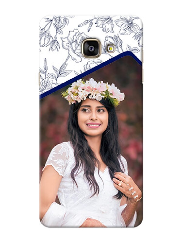 Custom Samsung Galaxy A7 (2016) Floral Design Mobile Cover Design
