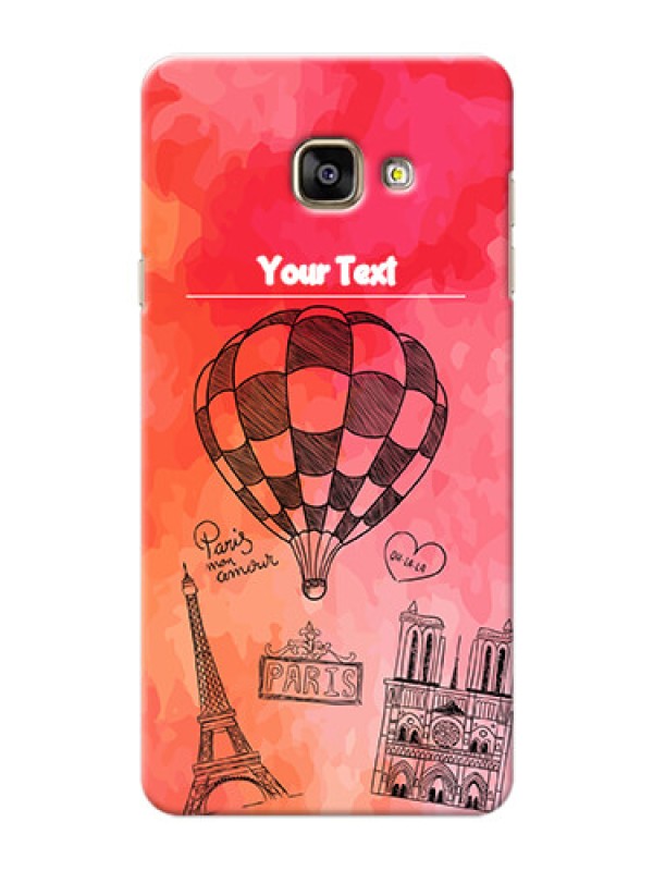 Custom Samsung Galaxy A7 (2016) abstract painting with paris theme Design
